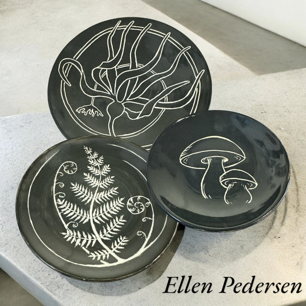 Functional and Decorative Plates by Ellen Pedersen Pottery