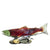 Kiln Cast Glass Salmon Sculpture by Chris Smith