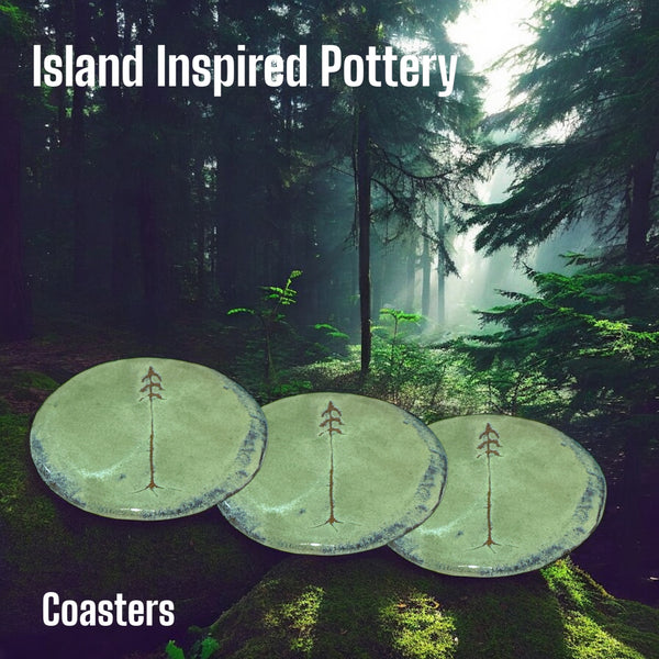 Coasters by Island Inspired Pottery