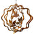 Rusted Metal Hanging Spinners by Indoor Outdoor