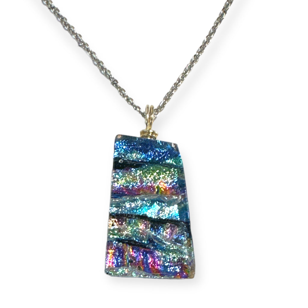 Dichroic Glass Pendants by Flame Work Designs