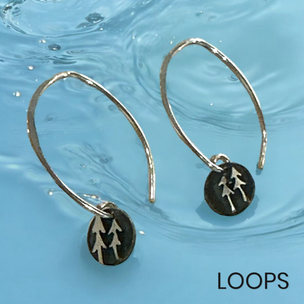 Porthole Earrings with Westcoast Design