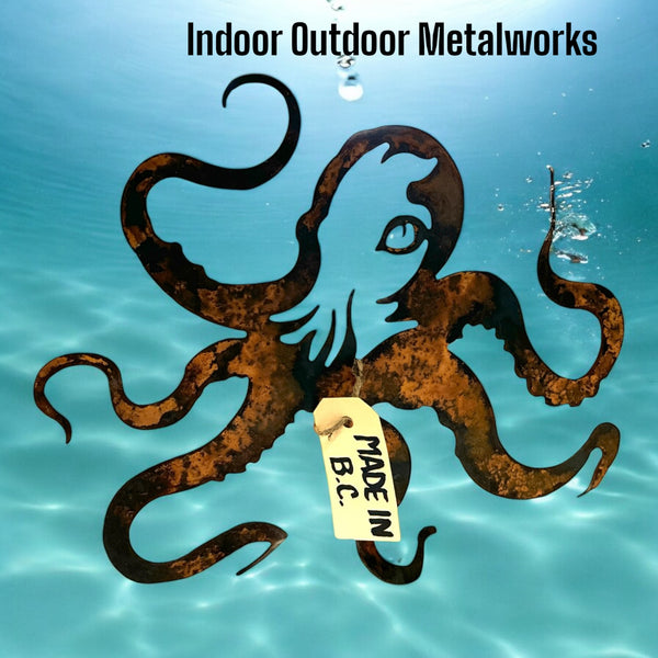 Wall Hanging and Standing Octopus by Indoor Outdoor