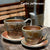 Salt Fired Cup and Saucer Latte Set by Cathi Jefferson