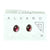 Cabochon Gemstone and Sterling Silver Stud Earrings