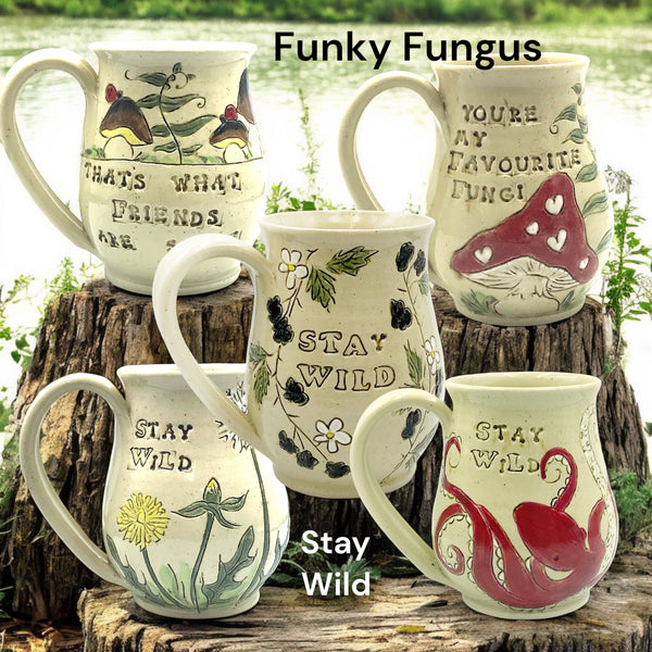 Funky Fungus Ceramic Mug