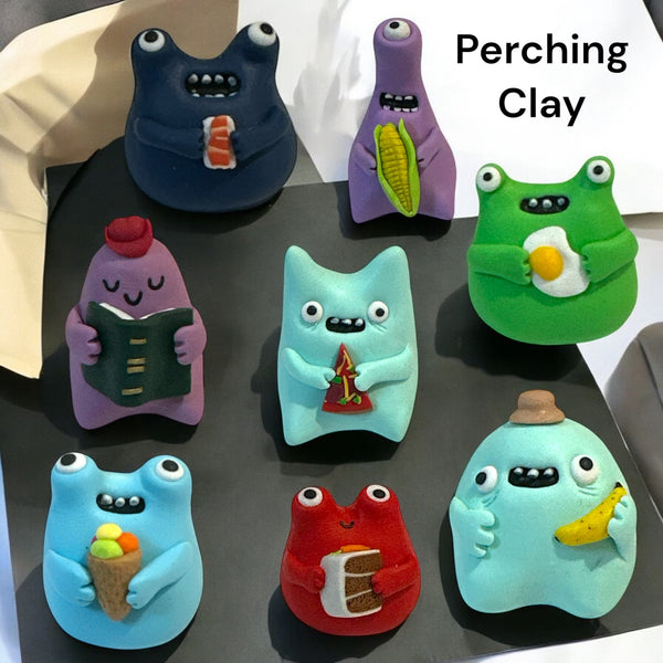 Desk Monsters by Perching Clay Art