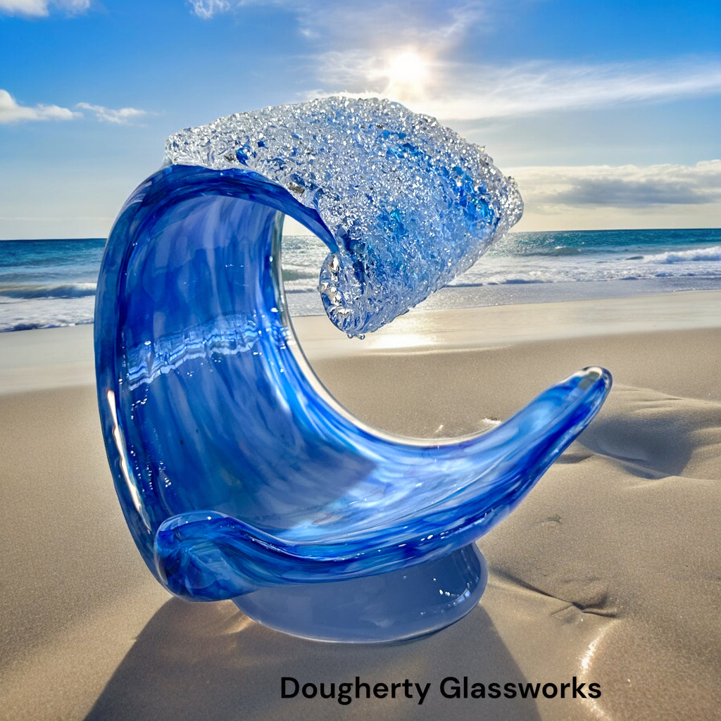 Dougherty Glassworks Wave Sculptures