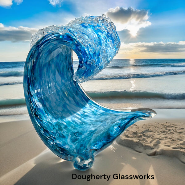 Dougherty Glassworks Wave Sculptures