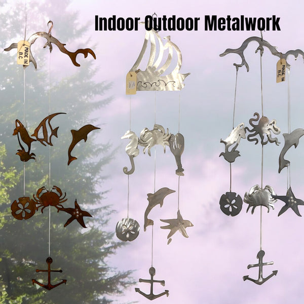 Mobiles and Kitetails by Indoor Outdoor Metalworks