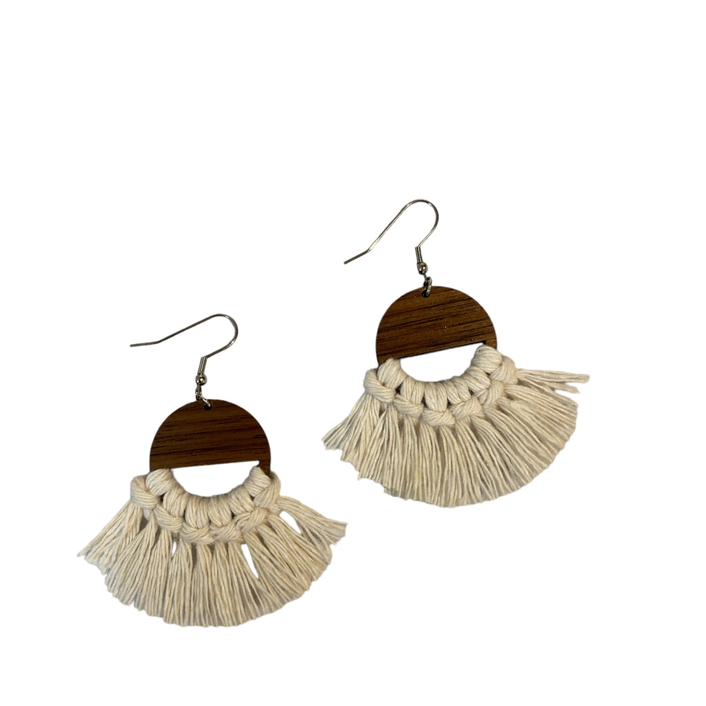 Macrame Earrings by Knots and Potts