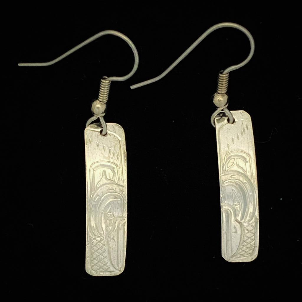 Sterling Silver Earrings by William Cook, Hummingbird